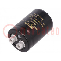 Condensateur: électrolytique; 10mF; 40VDC; Ø36x52mm; Trame: 12,8mm