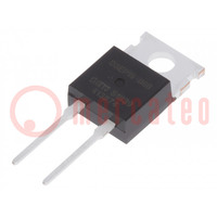 Diode: redresseuse; THT; 600V; 15A; tube; Ifsm: 110A; TO220AC; 95W