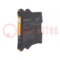 Omvormer: analoge signalen; op DIN-rail; 0÷20mA,4÷20mA; 20÷30VDC