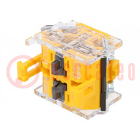 Contact block; 22mm; OptoHiT; -40÷55°C; front fixing; 500VAC; 10A