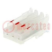 Plug; wire-board; female; PIN: 3; end connector; 2.54mm; IDC; 22AWG
