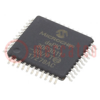 IC: dsPIC-Mikrocontroller; 24kB; 1kBEEPROM,1kBSRAM; TQFP44; DSPIC