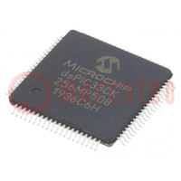 IC: microcontrôleur dsPIC; 256kB; 24kBSRAM; TQFP80; DSPIC; 0,5mm