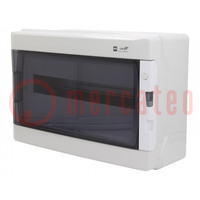 Enclosure: for modular components; IP65; light grey; ABS; 400V