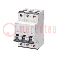 Circuit breaker; 230/400VAC; Inom: 50A; Poles: 3; Charact: C; 6kA