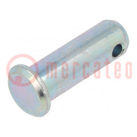 Assembly pin; steel; BN 483; Ø: 12mm; L: 35mm; DIN 1434; with hole