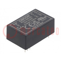 Converter: DC/DC; 10W; Uin: 43÷160V; Uout: 15VDC; Iout: 666mA; THT