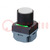 Switch: push-button; 22mm; white; flat; Ø: 34.4mm; Colour: black