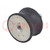 Vibration damper; M10; Ø: 50mm; rubber; L: 30mm; Thread len: 28mm