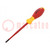 Screwdriver; insulated,slim; Torx® with protection; T30H; 1kVAC