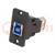 Adapter; USB A-Buchse,USB B-Buchse; SLIM; USB 3.0; vergoldet