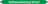 Mini-Rohrmarkierer - Heißwasserheizung Vorlauf, Grün, 0.8 x 10 cm, Seton