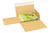 Buchverpackung Drehfix, 260 x 185 x 10 - 70 mm, braun, mit Selbstklebeverschluss