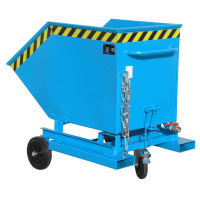 Stapler-Anbaugeräte Späne-Kastenwagen blau RAL 5012 133 x 90 x 109 cm