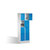 Fächerschrank Classic auf Sockel, mit 8 Fächern, H1800xB610xT500mm Version: 03 - Lichtgrau/ Wasserblau