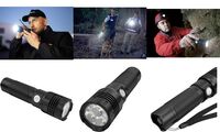 ANSMANN LED-Taschenlampe Pro 3000R, 3.200 Lumen, schwarz (18006332)