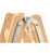 Hymer Holz-Sprossenstehleiter, beidseitig begehbar, 2x12 Sprossen