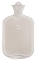 Detailbild - Wärmflasche aus Gummi, 2,0l SÄNGER, beidseitig mit Lamelle, weiß