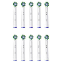 ORAL-B CROSS ACTION - CABEZALES PARA CEPILLO DE DIENTES ELÉCTRICO, 10 UNIDADES. BLANCO