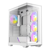 ANTEC Constellation C3 White ARGB Case 270' Full-View Tempered Glass Dual Chamber Tool-Free Design 4 x ARGB PWM Fans With Built-In Fan Controller ATX Micro-ATX ITX