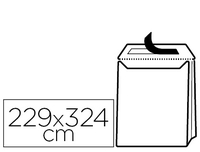 SOBRE LIDERPAPEL BOLSA FUELLE KRAFT 229X324X30 MM SOLAPA TIRA DE SILICONA PAPEL 120 GR CAJA DE 50 UNIDADES