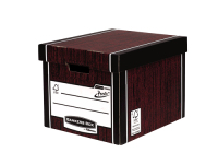 Fellowes Bankers Box Premium 726 Tall Storage Box - Woodgrain