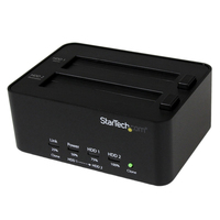 StarTech.com USB 3.0 auf 2,5 / 3,5" SATA / SSD Festplatten Dockingstation / Duplikator und Eraser Dock