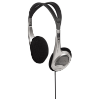 Hama HK-229 Kopfhörer Kabelgebunden Kopfband Musik Schwarz, Silber