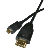 Emos 1.5m HDMI 1.4 HDMI kábel 1,5 M HDMI A-típus (Standard) HDMI D-típus (Micro) Fekete