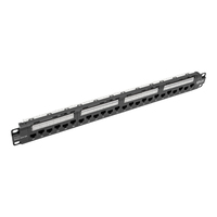 Tripp Lite N252-024-6A Panel de Conexiones de 24 Puertos Cat6a / Cat6 / Cat5e de 1U para Instalación en Rack con Barra para Administración de Cable, Herramienta de Compresión 11...