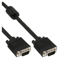 InLine S-VGA Cable 15HD male / male black 10m