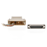Valueline VLCP52823I changeur de genre de câble D-SUB 25-Pin RJ-45 Ivoire
