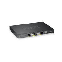 Zyxel GS1920-24HPV2 Vezérelt Gigabit Ethernet (10/100/1000) Ethernet-áramellátás (PoE) támogatása Fekete
