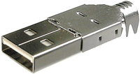 Conrad TC-2524001 kabel-connector USB-A Zilver