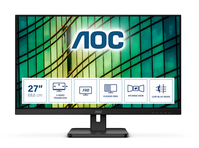 AOC E2 27E2QAE monitor komputerowy 68,6 cm (27") 1920 x 1080 px Full HD LCD Czarny