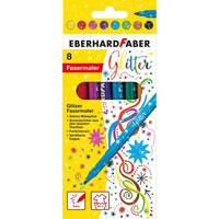 Eberhard Faber Glitter felt-tip pen pastel Filzstift Blau, Grün, Orange, Pink, Türkis, Gelb