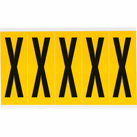 Brady 1560-X self-adhesive label Rectangle Permanent Black, Yellow 125 pc(s)