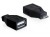 DeLOCK 65296 cambiador de género para cable USB 2.0-A USB micro B Negro