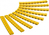 Goobay 72516 soporte para manguito de identificación de conductor Amarillo PVC 90 pieza(s)