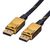 ROLINE 11.04.5639 DisplayPort kábel 1,5 M Fekete, Arany