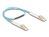 DeLOCK 88078 Glasvezel kabel 0,5 m LC OM3 Aqua-kleur