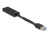 DeLOCK 66245 tussenstuk voor kabels USB Type-A RJ-45 Zwart