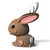 Eugy Rabbit 3D-Puzzle Tiere