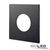 Article picture 1 - Cover aluminium square black opal for recessed spotlight SYS-68