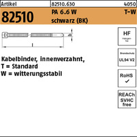 ART 82510 PA 6.6 W 3,5 x 190/ 50 Kabelbinder, schwarz, T 30L-W VE=S