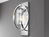 Wandleuchte MARLENA aus massivem Stahl Chrom mit Glas, Höhe 45,7cm