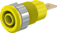 4 mm Sicherheitsbuchse gelb SLB4-F6,3