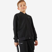 Boys' Tennis Jacket Tjk500 - Black - 7-8Years Olds/4'-4'2"