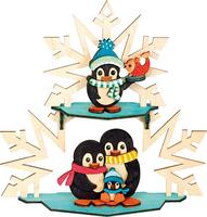 Bastelset 'Fensterbild Pinguinfamilie' 10227