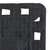 Relaxdays Fußmatte mit Ketten-Motiv, 45 x 75 cm, Fußabtreter Gummi & Kokos, rutschfest, innen & außen, schwarz/natur